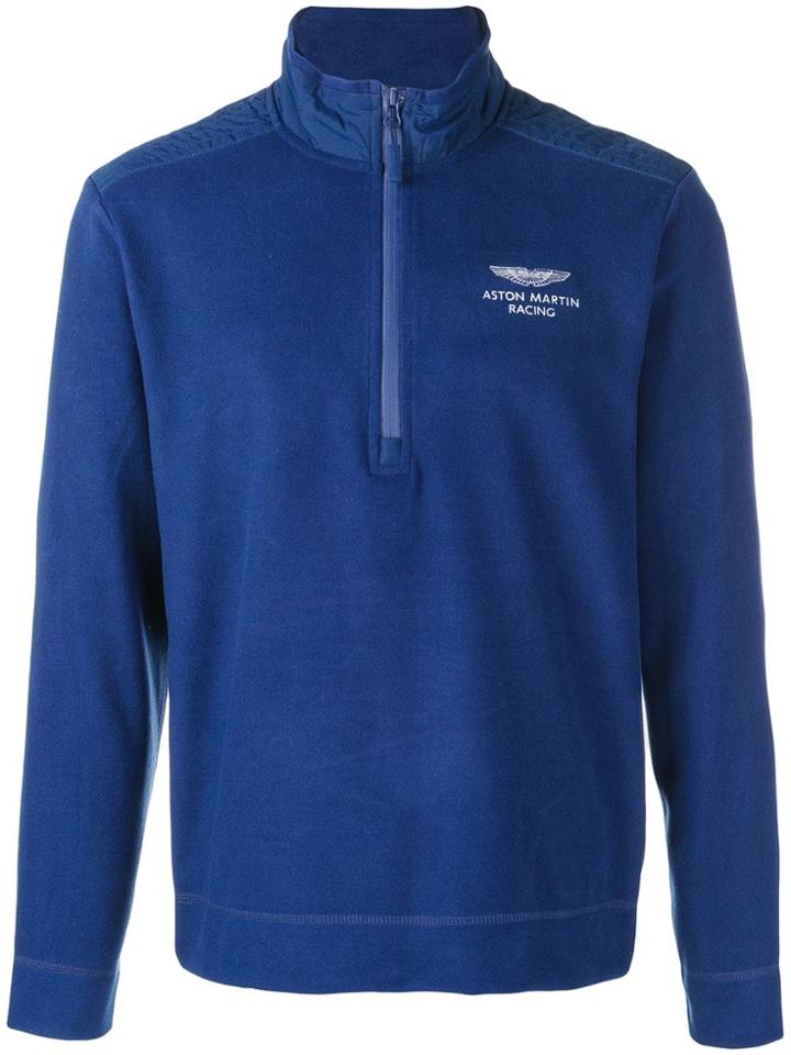 Hackett Zipped Neck Sweatshirt - Blue