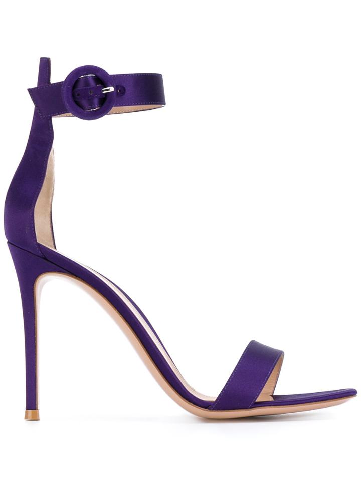Gianvito Rossi Portofino 85 Sandals - Pink & Purple
