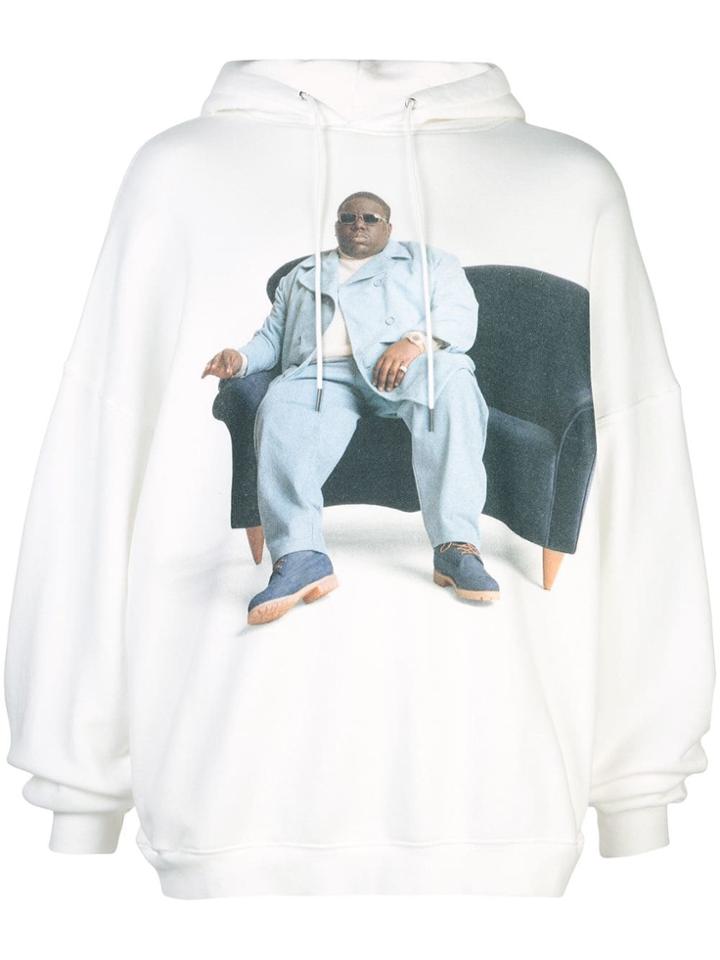 R13 Oversized Hoodie - White
