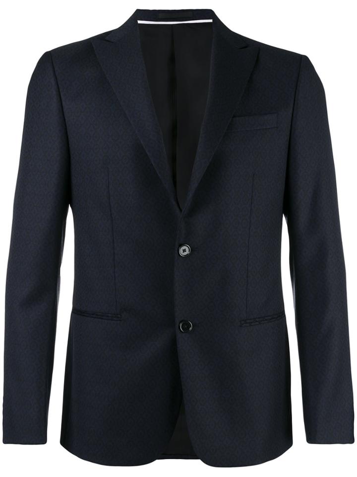 Z Zegna Printed Blazer - Blue
