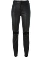 Rta Distressed Leather Pants - Black