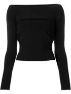 T By Alexander Wang Cut-out Longlseeved T-shirt