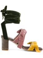 Gia Couture Paris Ankle-tie Sandals - Multicolour