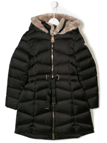 Treapi Zipped Padded Coat - Black