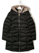 Treapi Zipped Padded Coat - Black