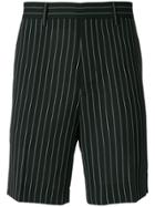 Versace Pinstriped Shorts - Black