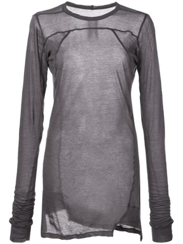 Rick Owens Long Plinth T-shirt - Black
