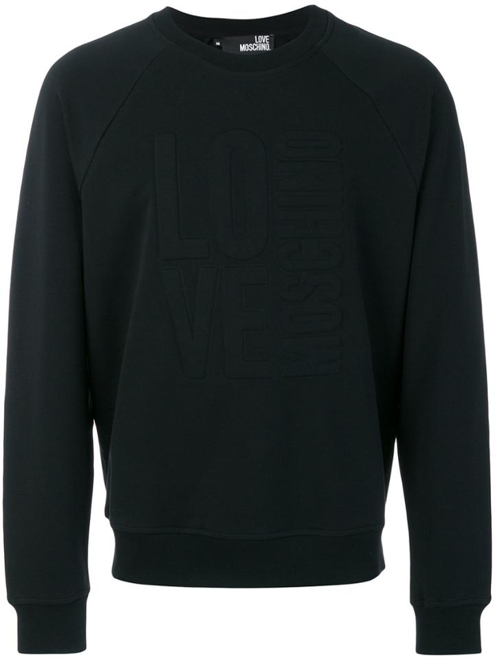 Love Moschino Embossed Logo Sweatshirt - Black