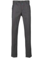 Pt01 Striped Tailored Trousers - Grey