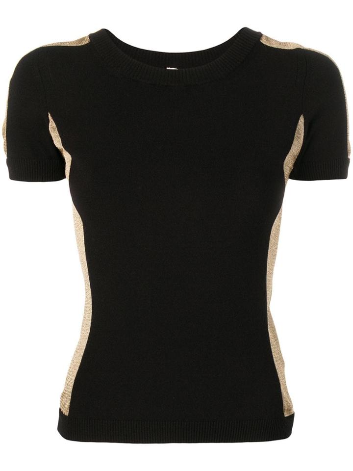 Antonio Marras Short Sleeved Knitted Top - Black