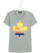 Dsquared2 Kids Logo Print T-shirt, Girl's, Size: 16 Yrs, Grey