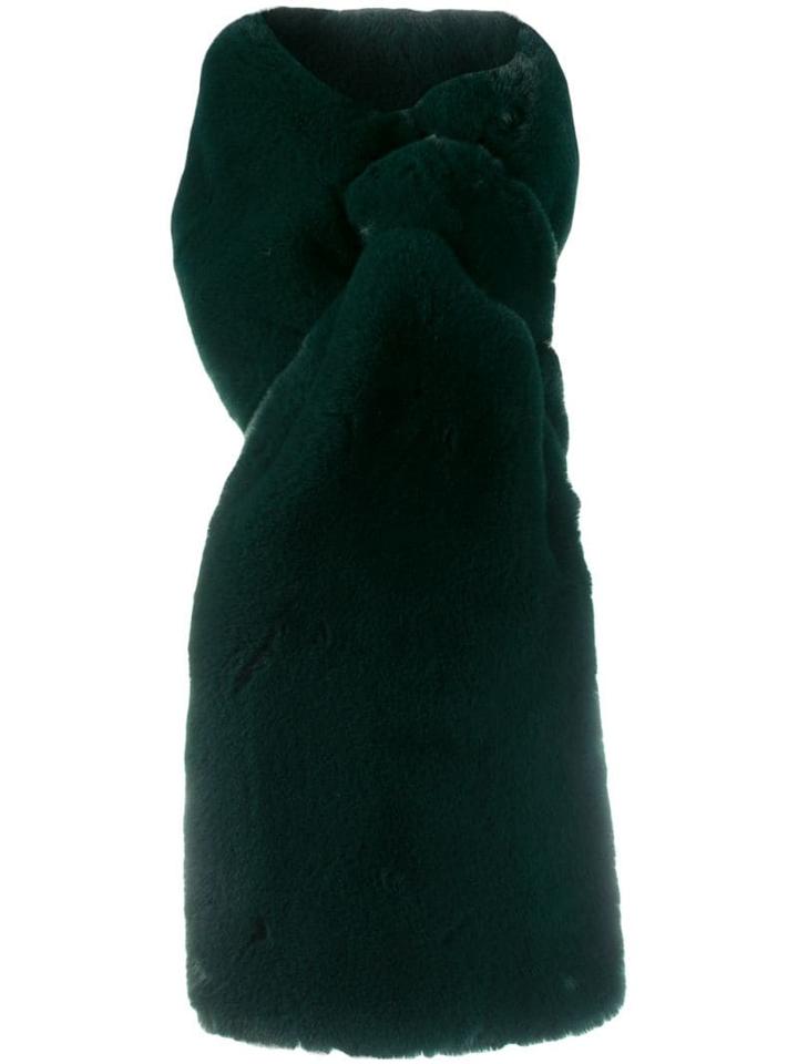 Apparis Luna Faux Fur Scarf - Green