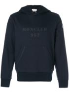 Moncler Logo Print Hoodie - Blue