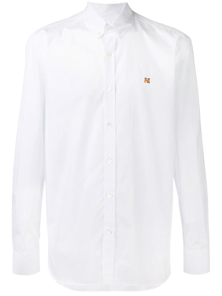 Maison Kitsuné - Button Down Collar Shirt - Men - Cotton - 39, White, Cotton