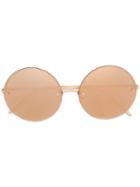 Linda Farrow Round Frame Sunglasses, Women's, Grey, Acetate/metal