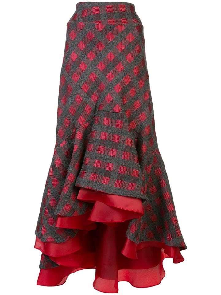 Silvia Tcherassi Dallas Frill Skirt - Grey