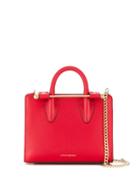 Strathberry Bar Detail Tote - Red