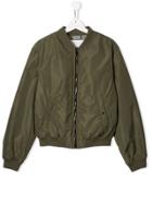 Burberry Kids Logo Bomber Jacket - Green