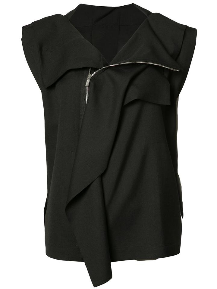 Issey Miyake Origami-inspired Jacket, Women's, Size: 3, Black, Polyester/wool