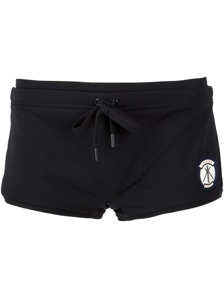 Katama 'paul' Swimming Trunks, Men's, Size: Large, Black, Polyester