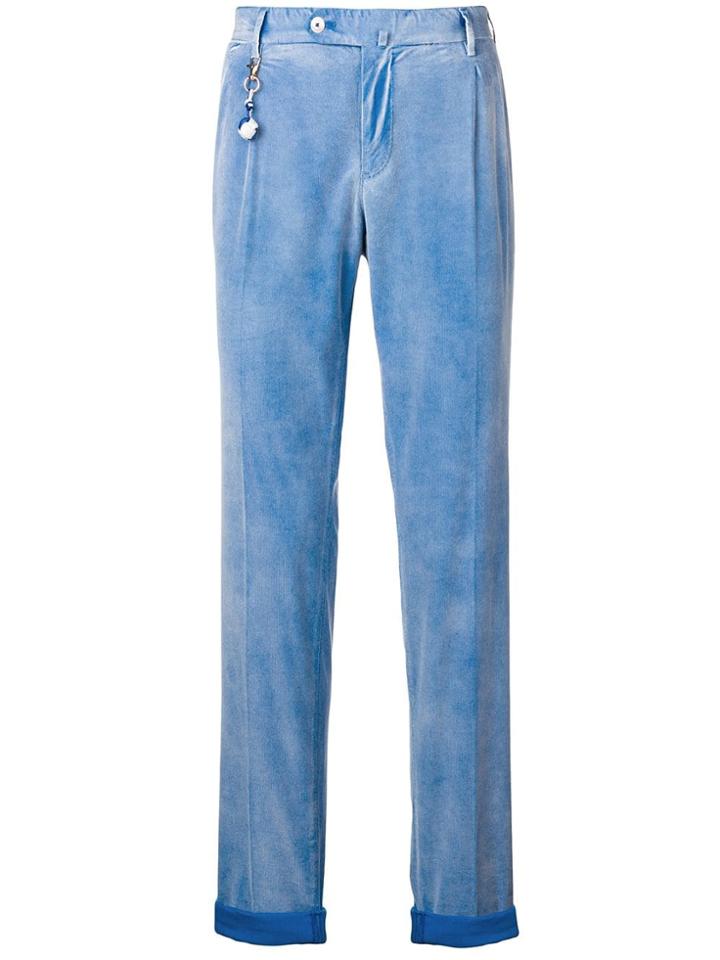 Pt01 Sharp Fit Trousers - Blue