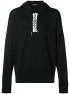 Versus Front Zipped Hoodie - Black