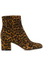 Gianvito Rossi Leopard Ankle Boots - Txsleo