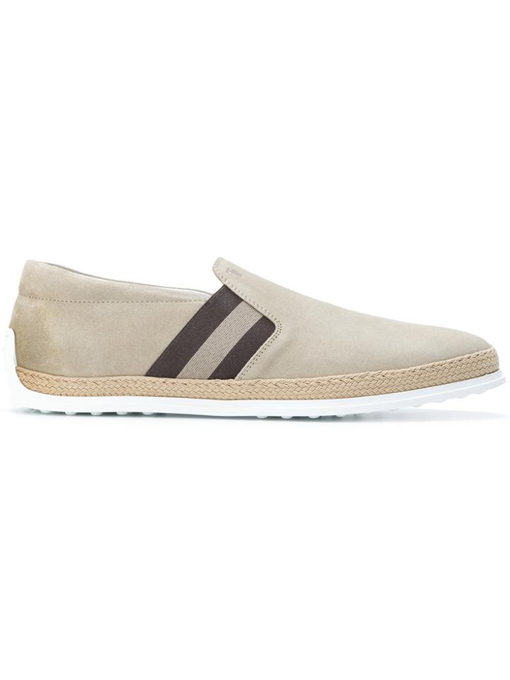 Tod's Slip-on Espadrille Sneakers - Nude & Neutrals