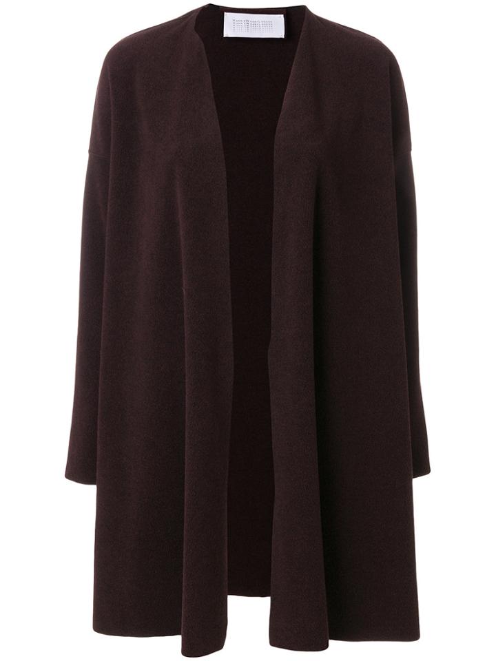 Harris Wharf London Blanket Draped Coat - Pink & Purple