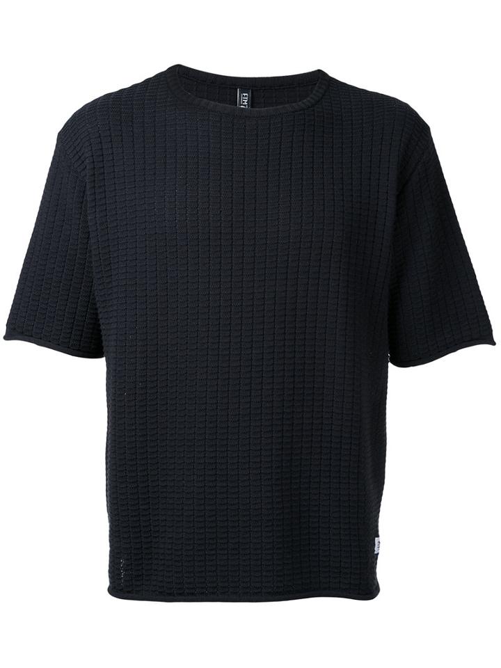 Factotum - Knitted T-shirt - Men - Cotton - 48, Grey, Cotton
