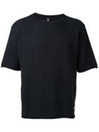 Factotum - Knitted T-shirt - Men - Cotton - 48, Grey, Cotton