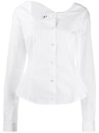Aalto Collarless Shirt - White