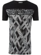 Versace Collection Printed T-shirt, Men's, Size: Xl, Black, Cotton/spandex/elastane