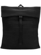Homme Plissé Issey Miyake Ribbed Detail Backpack - Black