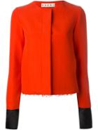 Marni Round Neck Blazer, Women's, Size: 38, Red, Cotton