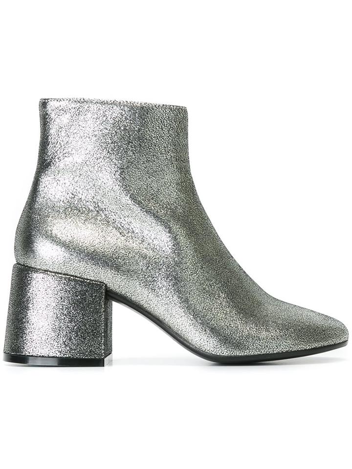 Mm6 Maison Margiela Metallic Ankle Boots