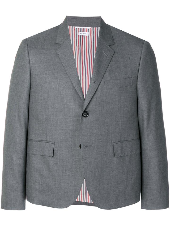Thom Browne Cropped Style Jacket - Grey