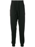 Andrea Ya'aqov Drawstring Track Trousers - Black