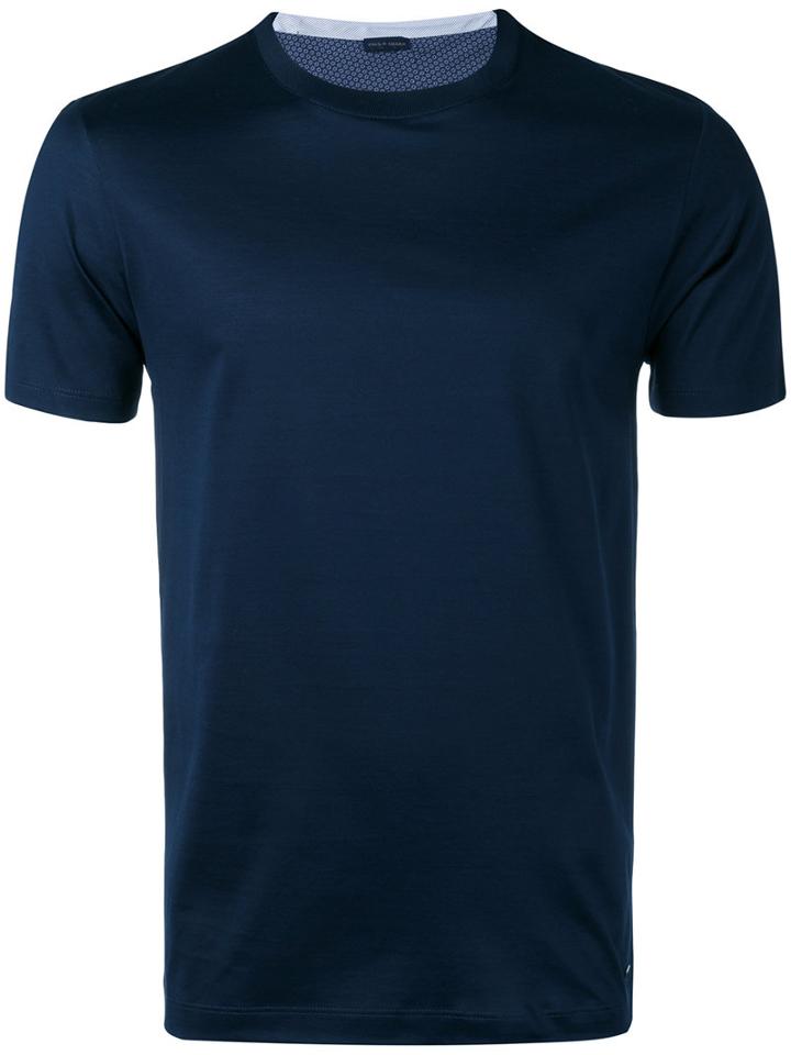 Round Neck T-shirt - Men - Cotton - S, Blue, Cotton, Paul & Shark