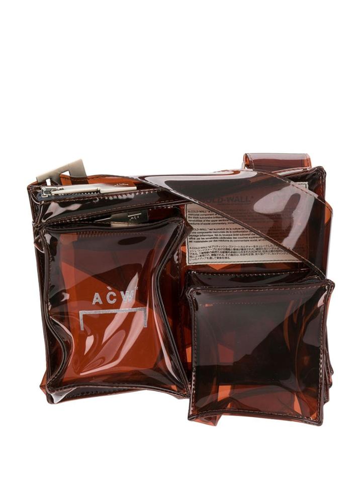 A-cold-wall* Transparent Multi Pocket Bag - Brown