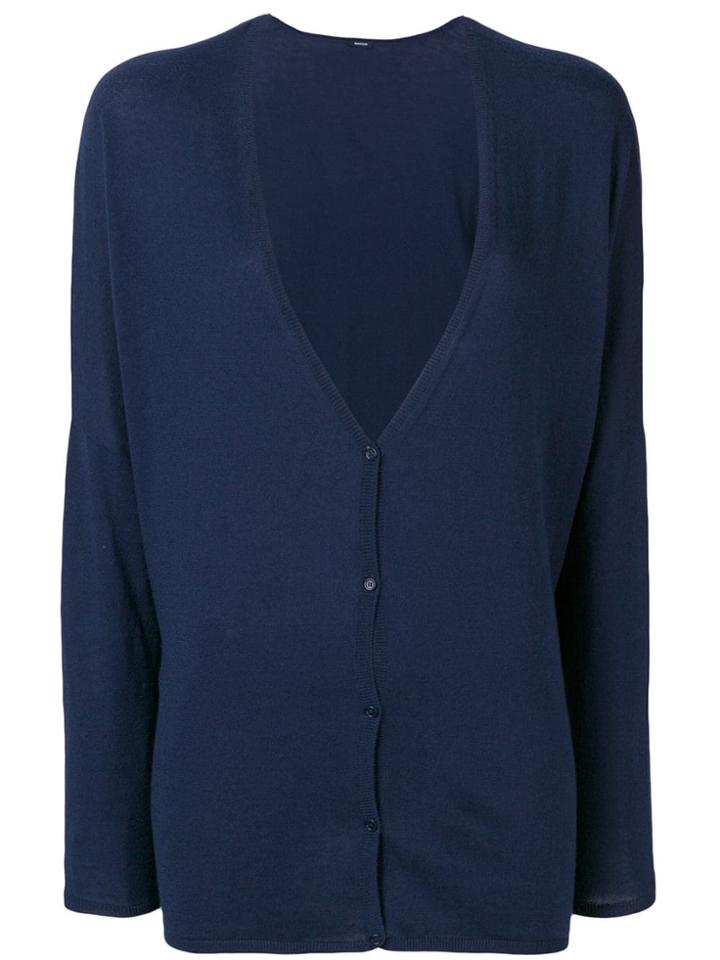 Apuntob V-neck Cardigan - Blue