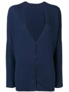 Apuntob V-neck Cardigan - Blue
