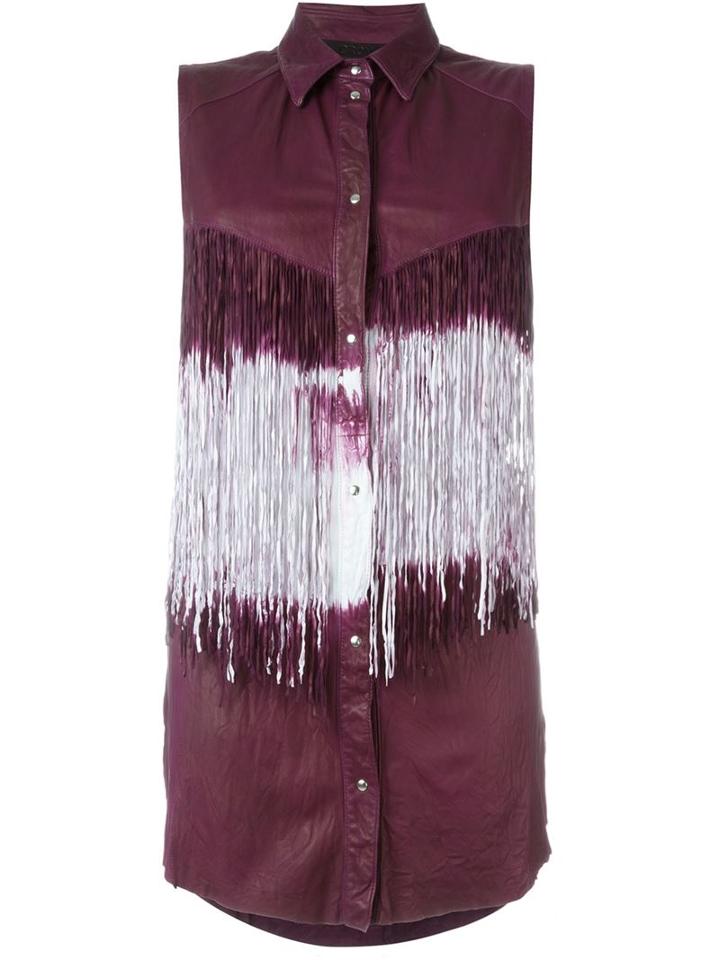 Drome Sleeveless Fringed Shirt