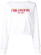 Philosophy Di Lorenzo Serafini Long-sleeve Logo Sweatshirt - White