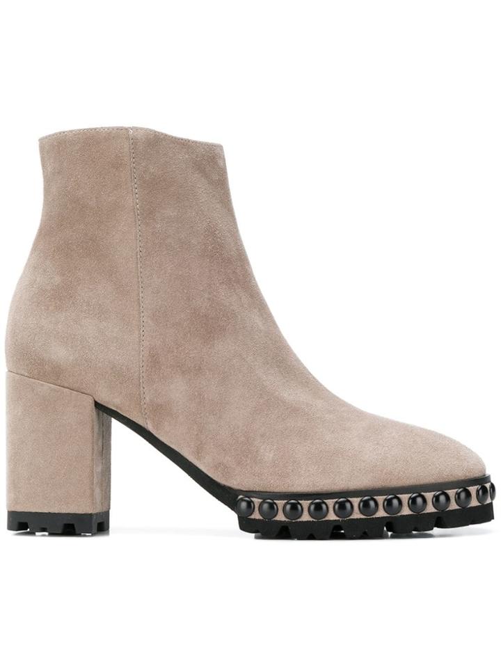 Kennel & Schmenger Round Studs Ankle Boots - Nude & Neutrals