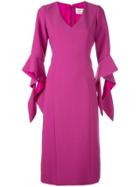 Prabal Gurung Ruffled Cuff Dress - Pink