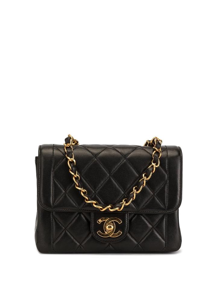 Chanel Pre-owned 1995 Mini Cc Turn-lock Tote - Black