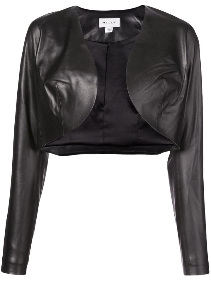 Milly Open Front Bolero - Black