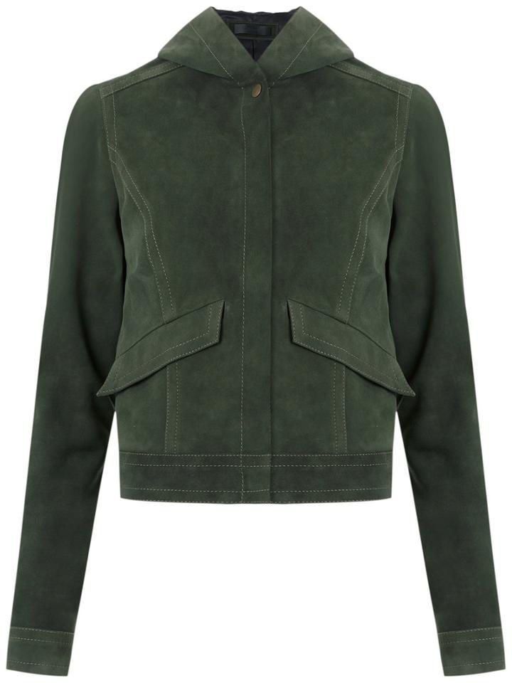 Talie Nk Leather Jacket, Women's, Size: 40, Green, Leather