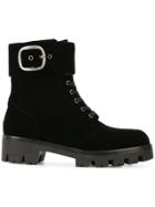 Coach Lucy Lace Up Boots - Black